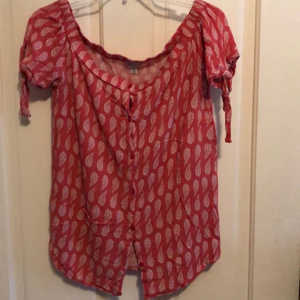 Great off shoulder paisley print top from Cato